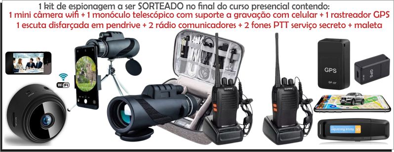 kit curso de detetive particular presencial