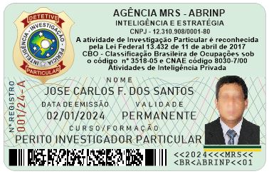 Credencial do Curso de Perito Particular