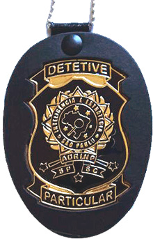Distintivo do Curso de Detetive Criminal Particular